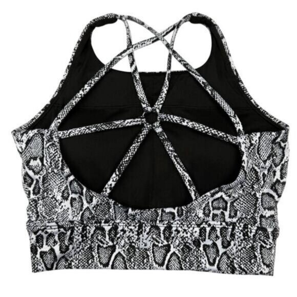 Buffbunny Evolve Jacquard Sports In Reptilia Print Black White Size XS - Picture 4 of 5